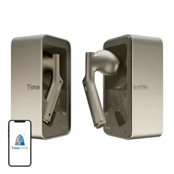 Μεταφραστής in-ear Timekettle W4 AI χρυσό — ακουστικά ταυτόχρονης διερμηνείας