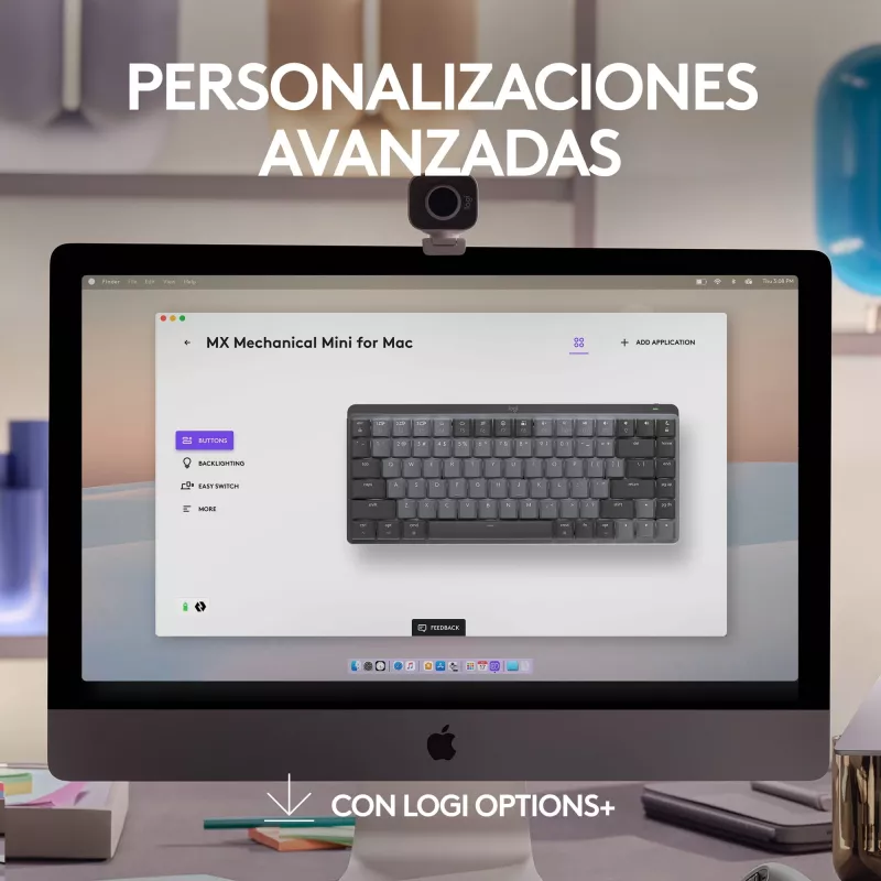 Logitech MX Mechanical Mini Ασύρματο Πληκτρολόγιο Tenkeyless Bluetooth