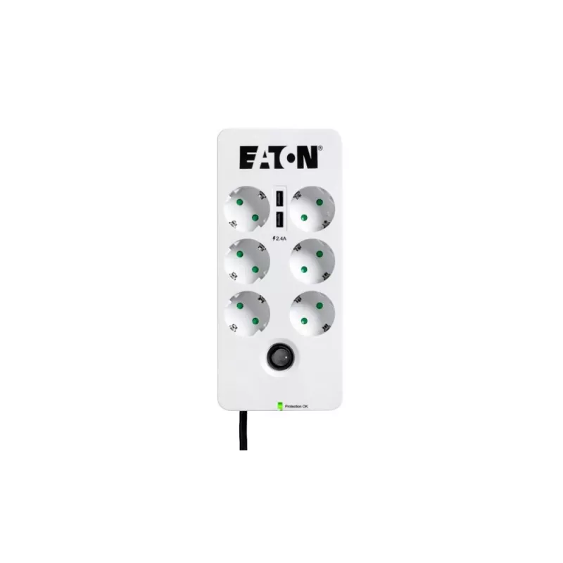 Πολύπριζο Eaton Protection Box 6 USB DIN