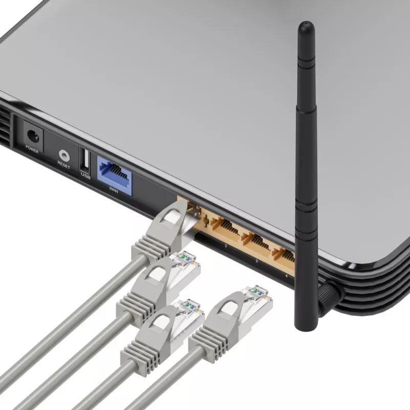Καλώδιο Ethernet Patch Extralink Cat 5e UTP, 10 m, RJ-45–RJ-45, γκρι