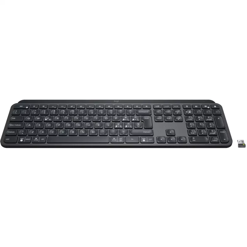 Logitech MX Keys for Business Πληκτρολόγιο RF Wireless + Bluetooth Ιταλικό Graphite (920-010247)