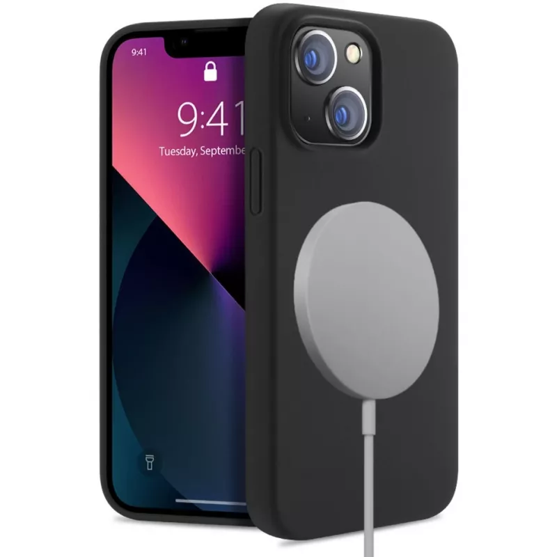 StyleShell Shock, θήκη κινητού μαύρη, iPhone 16 Plus, συμβατή με MagSafe