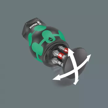 Wera Kraftform compact Stubby Magazin 2 Multibit κατσαβίδι ίσιο κατσαβίδι