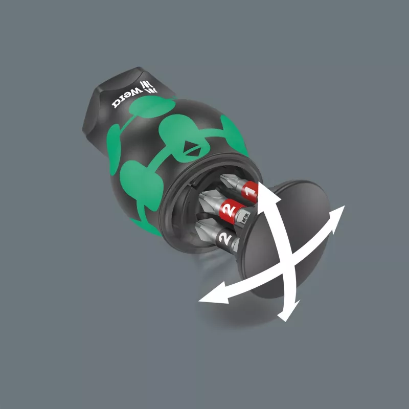 Wera Kraftform compact Stubby Magazin 2 Multibit κατσαβίδι ίσιο κατσαβίδι