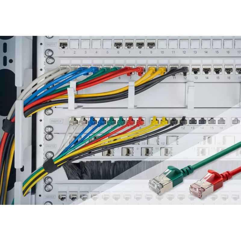 Καλώδιο δικτύου Digitus CAT 6A Κατηγορίας Ea F/FTP 5m Μαύρο