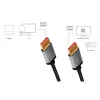 LogiLink CDA0106 Καλώδιο DisplayPort Μαύρο Γκρι 3 M