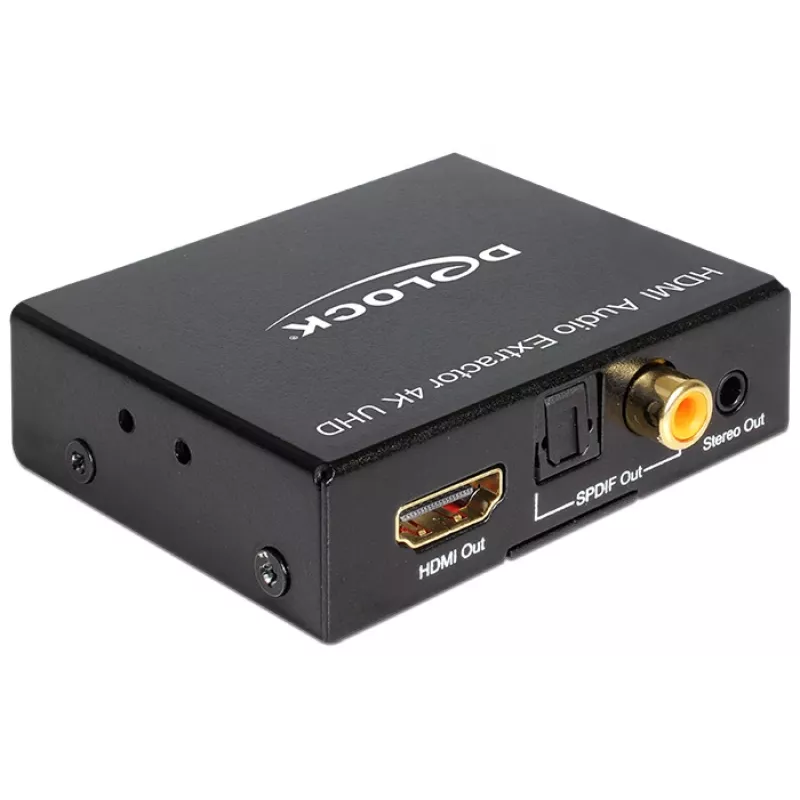 Εξαγωγέας ήχου HDMI Stereo / 5.1 καναλιών 4K, αντάπτορας μαύρος