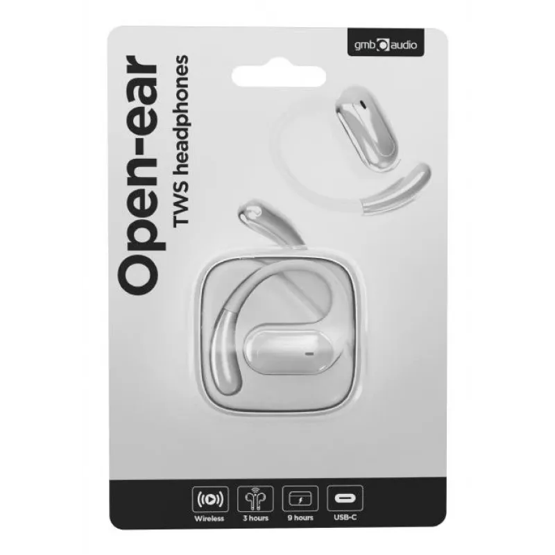 Gembird OWS-01-W ακουστικά Bluetooth TWS open-ear, λευκά