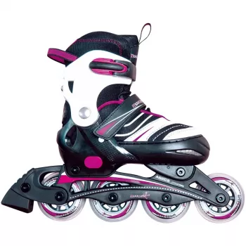 Ρυθμιζόμενα παιδικά inline skates νούμερο 29-32, ροζ/μαύρο