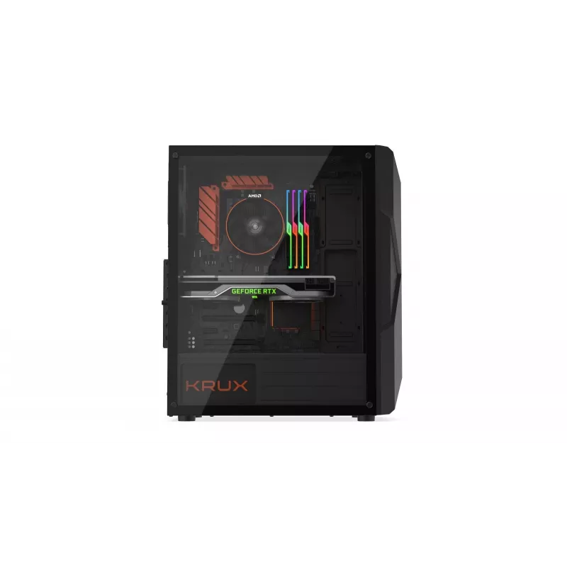 Krux ASTRAL - PC - Μαύρο - ATX - micro ATX - Mini-ITX - Gaming - 15,9 cm - 29 cm