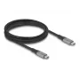 Καλώδιο USB DeLOCK 81192 USB4 Gen 2x2 2m USB-C μαύρο γκρι