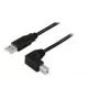 Microconnect USBAB2ANGLE10 Καλώδιο USB 10 m USB A USB B μαύρο