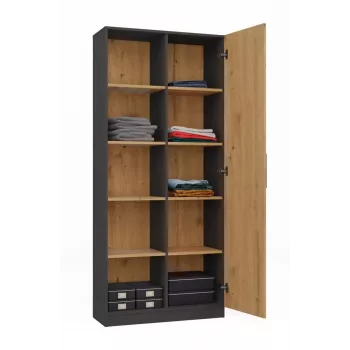 Προσθήκη βιβλιοθήκης Topeshop RD-80 ANT/ART KPL, 10 ράφια, μοριοσανίδα, 800×300×1820 mm