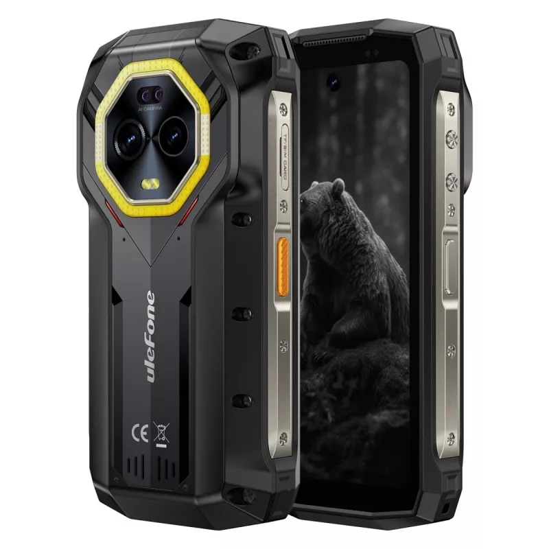 Ulefone Armor Mini 20 smartphone, 4,7 ιντσών, Helio G99, 8GB RAM, 256GB, 6200 mAh, Android 14, μαύρο