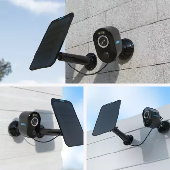 Reolink Argus Series B330-B κάμερα ασφαλείας Wi-Fi 5MP με μπαταρία για εσωτερικό και εξωτερικό χώρο, έγχρωμη νυχτερινή όραση, ανίχνευση ατόμων και οχημάτων, μαύρη