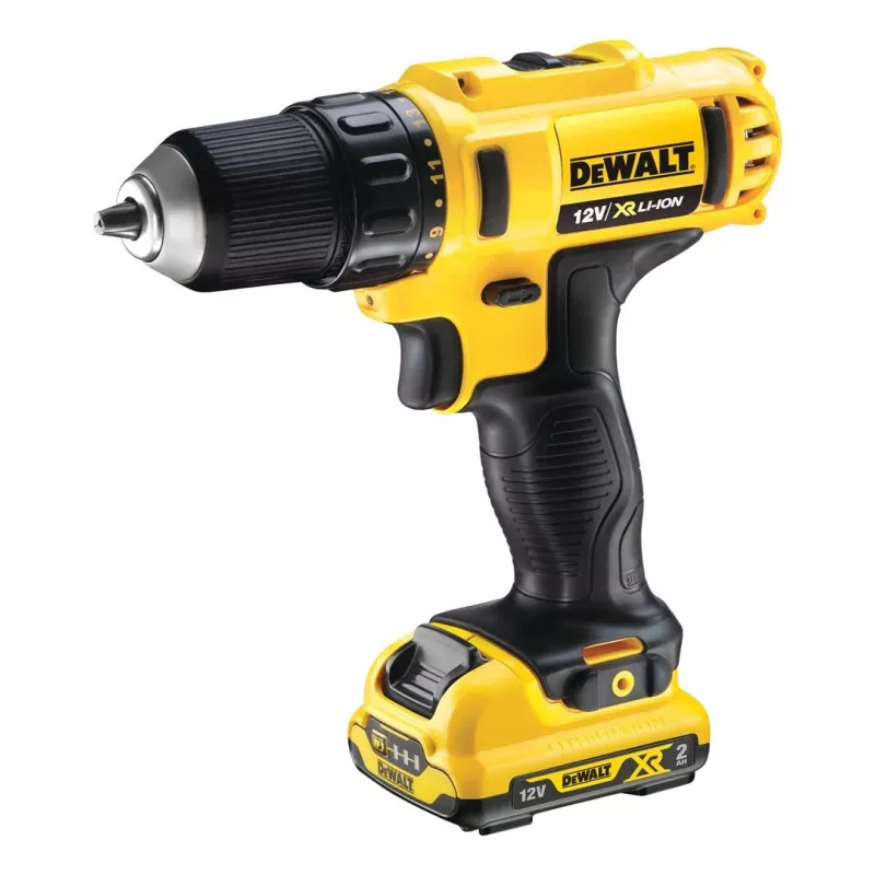 DeWALT DCD Κρουστικό δραπανοκατσάβιδο μπαταρίας 10,8V Li-Ion, Ευρωπαϊκό βύσμα