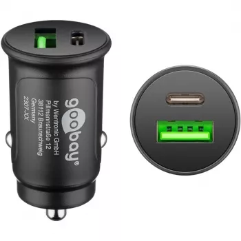 Goobay 59521 Φορητός φορτιστής Universal Μαύρο Αναπτήρας γρήγορη φόρτιση Αυτοκίνητο