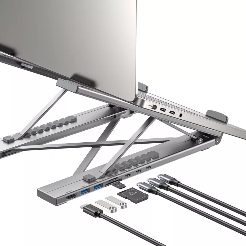 UNITEK ΡΥΘΜΙΖΟΜΕΝΗ ΒΑΣΗ LAPTOP + HUB