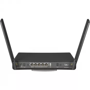 Επιτραπέζιος router MikroTik hAP ac³ Dualband Wi‑Fi 5, Qualcomm IPQ4019 719 MHz, 5x Gigabit RJ‑45, 1x USB, PoE, 2 εξωτερικές κεραίες, μαύρο