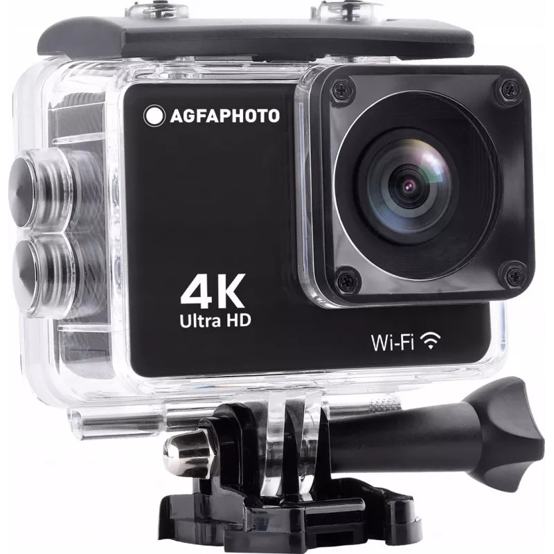 AgfaPhoto Action Cam 4K, αδιάβροχη, Wi-Fi, slow motion/time-lapse (AC9000BK)