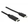 DeLOCK - Καλώδιο USB - 5 ακίδων Micro-USB Type-B (Α) - 24 ακίδων USB Type-C (Α) - 1,0 m (USB 3.1) - μαύρο (83602)