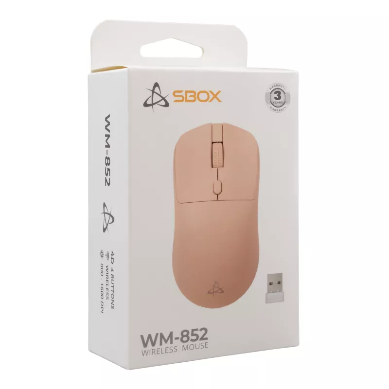 Ποντίκι SBOX WM-852 ροζ ασύρματη διασύνδεση