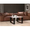 MODERN MINI τραπέζι 67x67x40 cm λευκό/μαύρο