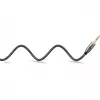 Plus Καλώδιο σύνδεσης ήχου AUX 3,5 mm Stereo (Μαύρο/Ασημί, 2 μέτρα)
