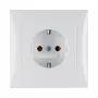 Πρίζα Type F Berker 47428989, 16 A, 250 V, λευκή, θήκη θερμοσκληρυνόμενου πλαστικού