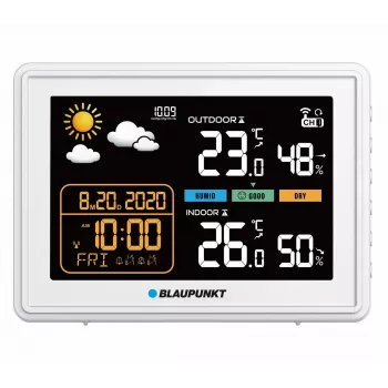 Μετεωρολογικός σταθμός BLAUPUNKT WS30WH — παρακολούθηση εσωτερικής και εξωτερικής θερμοκρασίας και υγρασίας