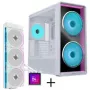 Lian Li LANCOOL 217 INF Κουτί PC Bundle + HydroShift II LCD-S 360TL AiO - Λευκό