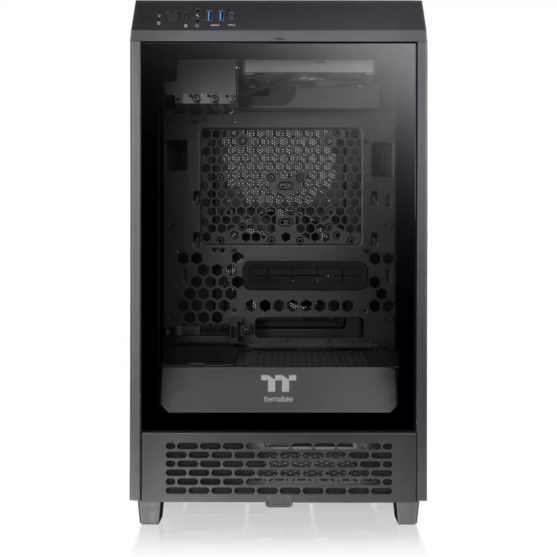 The Tower 200, Κουτί Tower μαύρο, tempered glass