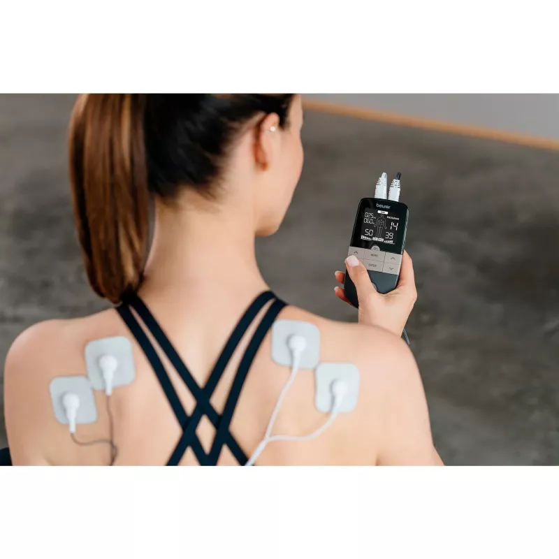 Συσκευή ηλεκτροδιέγερσης TENS/EMS Beurer EM 1 RELIEF+ (Μοντέλο 60428) ανθρακί