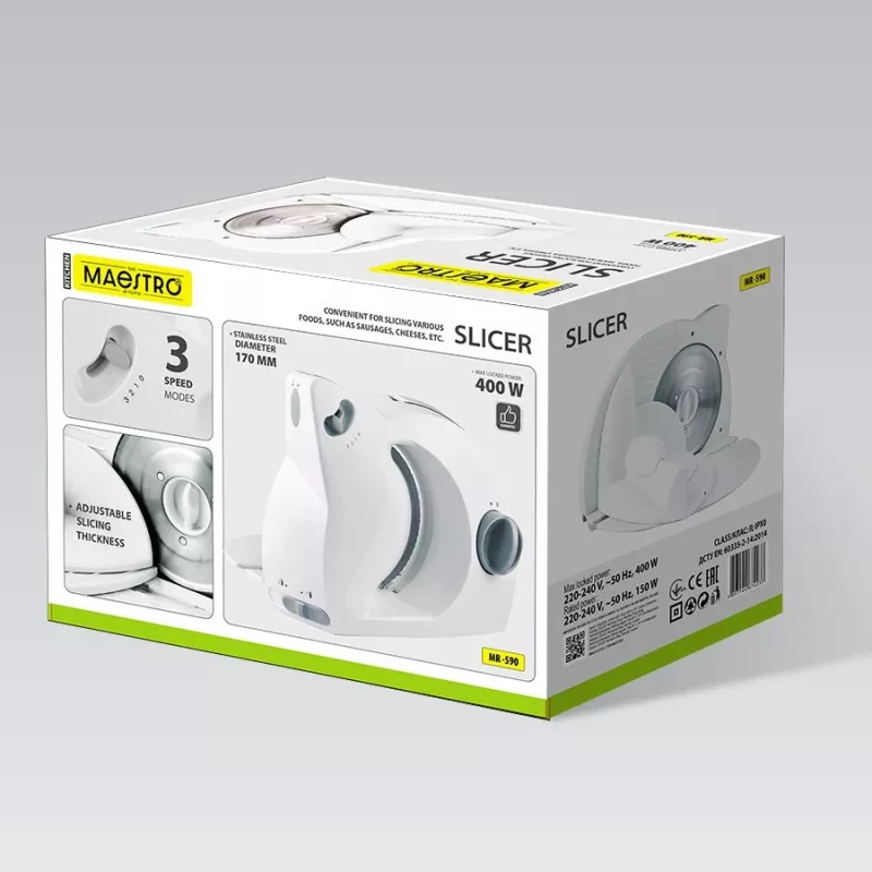 Maestro MR-590 Κόφτης τροφίμων Λευκός