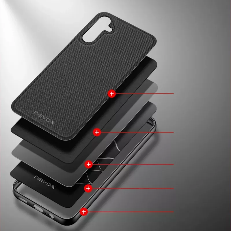 StyleShell NYLO, Θήκη κινητού Μαύρο, Samsung Galaxy A15 5G / A15 4G