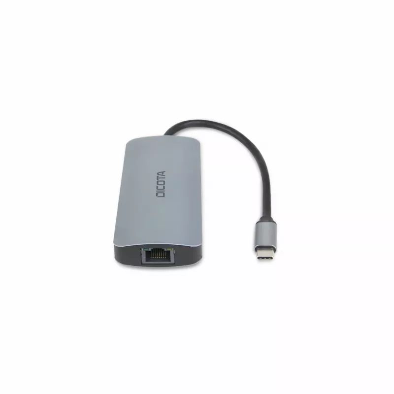 Dicota USB-C 8-in-1 Multi Hub 4K PD 100W ασημί