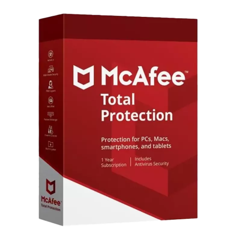 McAfee Total Protection 3 συσκευές 1 έτος