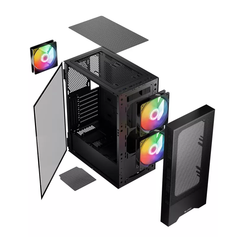 Logic ARYA ARGB MINIDI Κουτί USB 3.0 Μαύρο