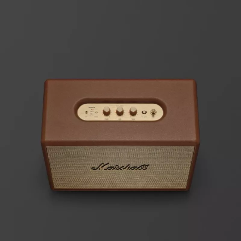 Ασύρματο ηχείο MARSHALL Woburn III Brown — Multiroom, Bluetooth, Wi‑Fi, αναλογικές είσοδοι