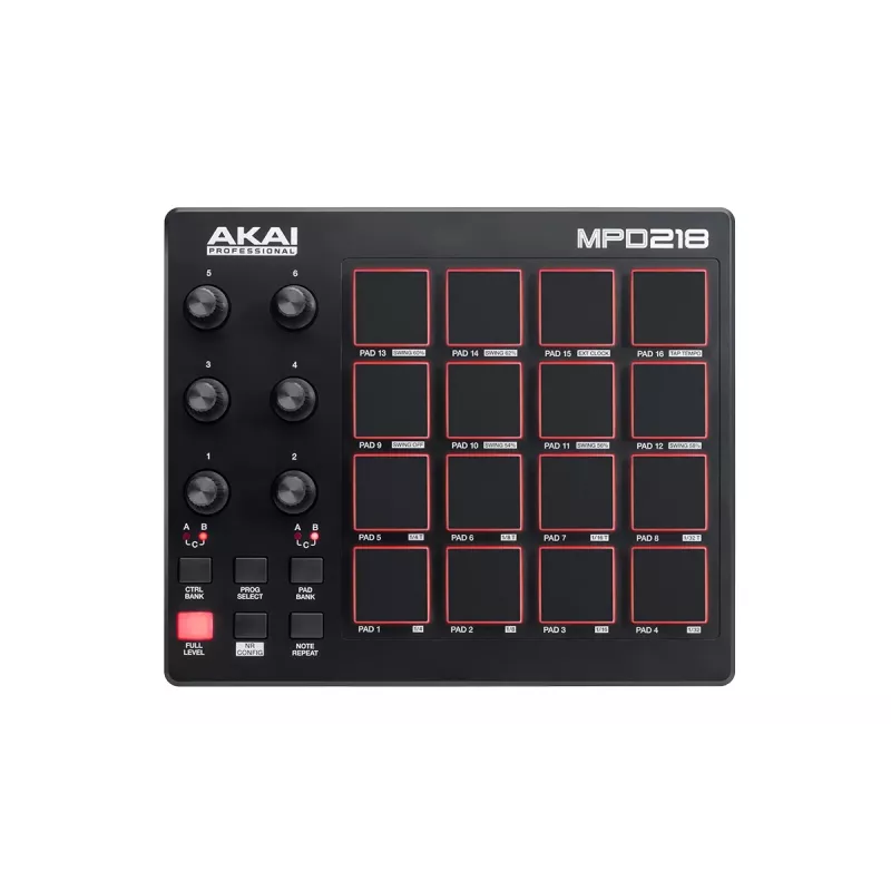 Audio Mixer Akai MPD218 Μαύρο 16 Pads USB MIDI Controller