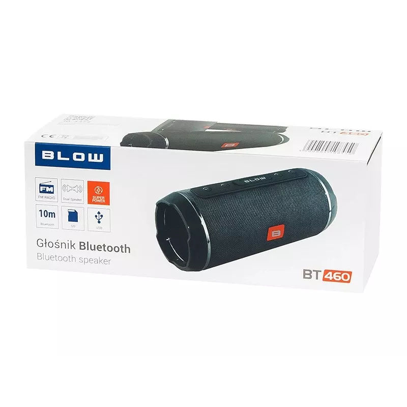 BLOW BT460 Στερεοφωνικό φορητό ηχείο Μαύρο, Ασημί 10 W