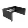 Συρτάρι rack DeLOCK 10 ιντσών πάνελ ράγας DIN 2U μαύρο μέταλλο 180mm