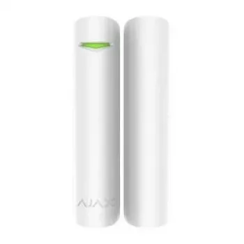 Ajax DoorProtect Plus Ασύρματος αισθητήρας πόρτας/παραθύρου, Λευκός, μπαταρία CR123A, 3V, διάρκεια ζωής μπαταρίας 60 μήνες, 20×20×90 mm