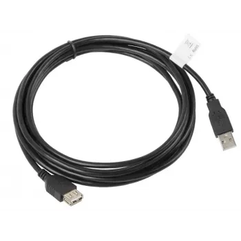 Καλώδιο USB Lanberg CA-USBE-10CC-0030-BK 3m USB 2.0 Μαύρο