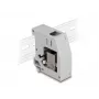 DeLOCK αντάπτορας ράγας DIN υποδοχή RJ45 σε υποδοχή RJ45 Cat.6A γκρι