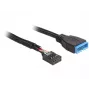 Εσωτερικό καλώδιο USB DeLOCK 83776 0,45 m βύσμα αρσενικό σε υποδοχή θηλυκή