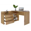Γωνιακό γραφείο υπολογιστή Top e Shop DANY ARTISAN KPL, σχήματος L, μοριοσανίδα, χρώμα δρυς