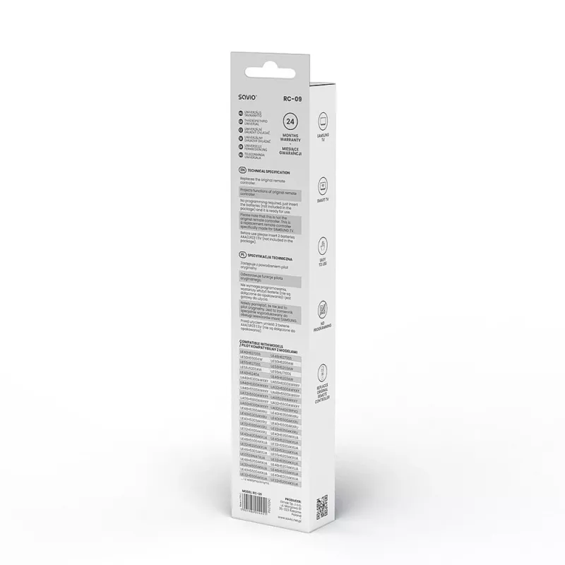 Τηλεχειριστήριο υπερύθρων Savio RC-09 Smart-TV