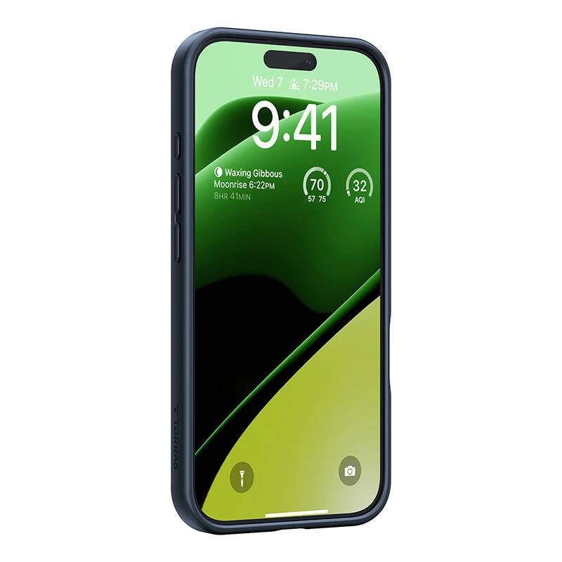 Προστατευτική θήκη Torras Ostand Pro για iPhone 16 Plus — μαύρη, λεπτό προφίλ, ελαφριά