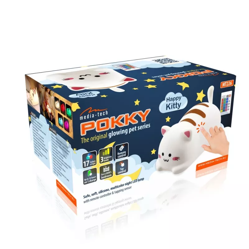 Media-Tech Pokky Happy Kitty MT226 LED Νυχτερινό φωτάκι